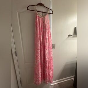 Lilly Pulitzer Maxi Dress, pink/gold